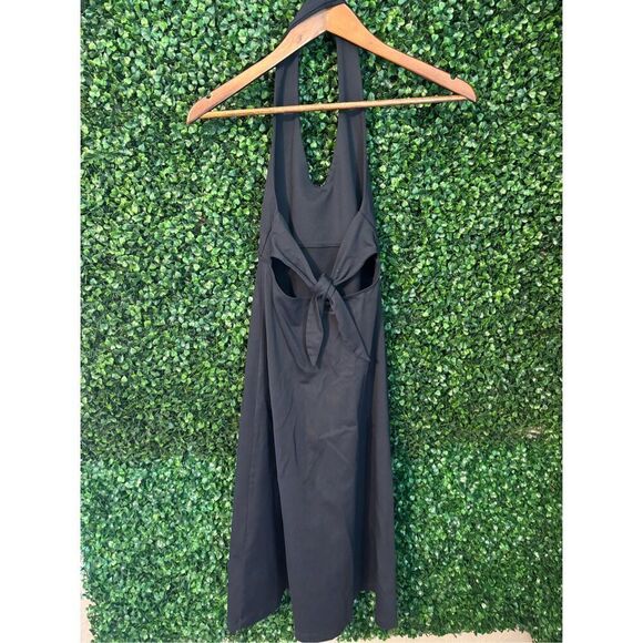 Patagonia Morning Glory Halter Back Dress Black Sz XS - Picture 3 of 5